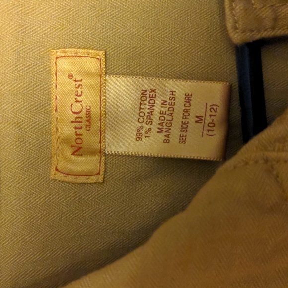NWT, NorthCrest khaki-color stretch jean jacket, sz women's M - Picture 4 of 4